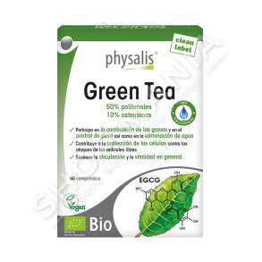 PHYSALIS - SUPLEMENT QE NDIHMON NE DJEGIEN E YNDYRNAVE & ELEMINIMIN E UJERAVE TE TEPERT NE ORGANIZEM "GREEN TEA" - 60 TABLETA