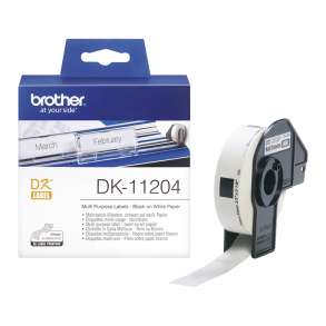 BROTHER - LABEL NCDK11204 WHITE 17MMX54MM 400PSC FOR BROTHER P-TOUCH QL1000 1050 1060