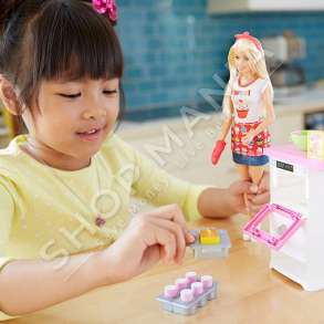 BARBIE - SET KUKULLA SI KUZHINIERE FURRE