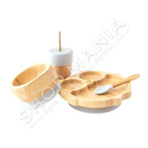 ECO RASCALS - SET USHQIMI +6MUAJSH "OWL SET IN GREY" - 793618223021