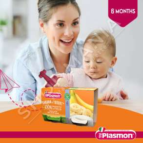 PLASMON - KOS FRUTASH ME BANANE - 2 x 120G, +6 MUAJ