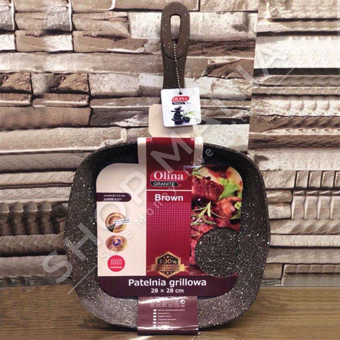 OLINA - TIGAN ALUMINI ME VESHJE GRANITI - 28CM