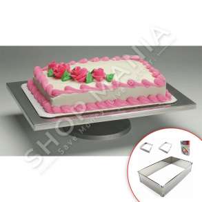 HOMESTYLE - FORME DREJTKENDORE PER EMBELSIRA INOKSI E LEVIZSHME - 16X25CM