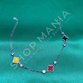 BYZYLK ARGJEND ME GURE TE VEGJEL ZIRKONI "DIZAJN LULE"