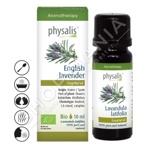 PHYSALIS - VAJ LIVANDOJE PER LEHTESIMIN E MUSKUJVE & RRUGEVE TE FRYMEMARRJES 10ML "ENGLISH LAVENDER LAVANDULA LATIFOLIA"