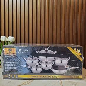 KAISA VILLA - SET TENXHERE ME 12 PJESE & TERMOMETER KV - 6685