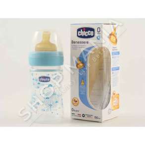 CHICCO - SHISHE ME BIBERON GOME PER DJEM "WELL-BEING" - 150ML, +0 MUAJ