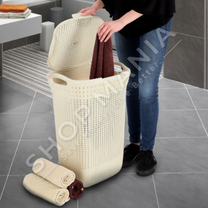 CURVER - KOSH RROBASH ME THURJE 57L "KNIT OASIS WHITE" - 3253923676006