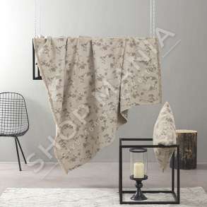 MBULESE DIVANI "PEONIA BEIGE" - 180X180CM