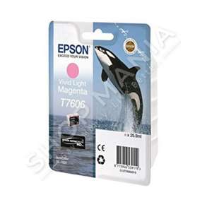 EPSON - KARTUÇË ME BOJË NGJYRË MAGENTA (E HAPUR,VIVID) C13T76064010 T7606 RRETH 2800 FAQE 25.9ML ULTRACHROME HD