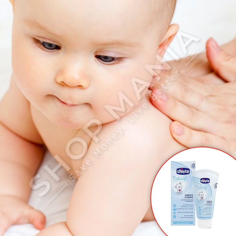 CHICCO - KREM HIDRATUES PER LEKUREN ME GJALPE SHEA & VITAMINE E - 150ML, +0 MUAJ