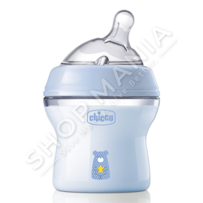 CHICCO - SHISHE ME BIBERON SILIKONI 330ML/+6MUAJSH "FEEDING BOTTLE NATURAL FEELING BIMBO DECORATO" - 8058664153756