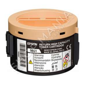 EPSON - TONER NGJYRË E ZEZË C13S050651 0651 RRETH 2200 FAQE KARTUÇË E RIPËRDORSHME PËR PRINTIM