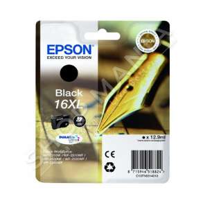 EPSON - KARTUÇË ME BOJË NGJYRË E ZEZË C13T16314010 T1631 RRETH 500 FAQE 12.9ML KARTUÇA ME BOJË XL
