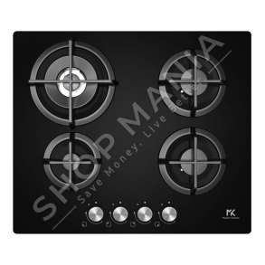 MASTER KITCHEN - PIANURE ME 4 VATRA GAZI 6350W/60CM - MKHG 6031 PR TC BK
