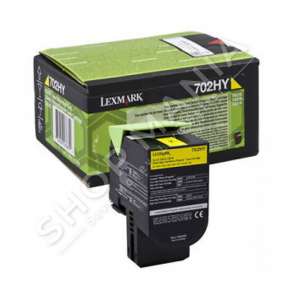 LEXMARK - ORIGJINALE TONER NGJYRË E VERDHË 70C2HY0 702HY RRETH 3000 FAQE I RIPËRDORSHËM