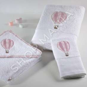 DOWN TOWN HOME - SET ME 2 PESHQIRE "BIRDS ROSE DES.120" - 30X50+70X140CM