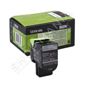 LEXMARK -  ORIGJINALE TONER NGJYRË E ZEZË 80C20K0 802K RRETH 1000 FAQE I RIPËRDORSHËM