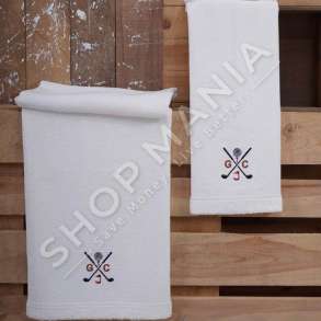 MARIE CLAIRE PARIS - SET ME 2 PESHQIRE "ELY CREAM" - 50X90+85X150CM