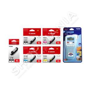 CANON - VALUE PACK NGJYRË E ZEZË/NGJYRË E KALTËR/NGJYRË MAGENTA/NGJYRË E VERDHË CLI-571 XL MCVP