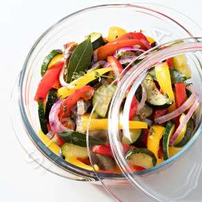 OCUSINE - TAVE QELQI E RRUMBULLAKET ME KAPAK 24CM - 3426470261548