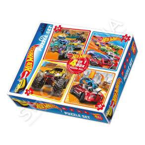 DIYTOY - SET PUZZLE 4NE1 183PJESE/+3VJEC "HOT WHEELS 4IN1 PUZZLE 24 54 35 70 PIECES" - 6281031271958