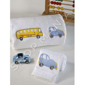 DOWN TOWN HOME - SET ME 2 PESHQIRE "BUS DES.515" - 30X50+70X140CM