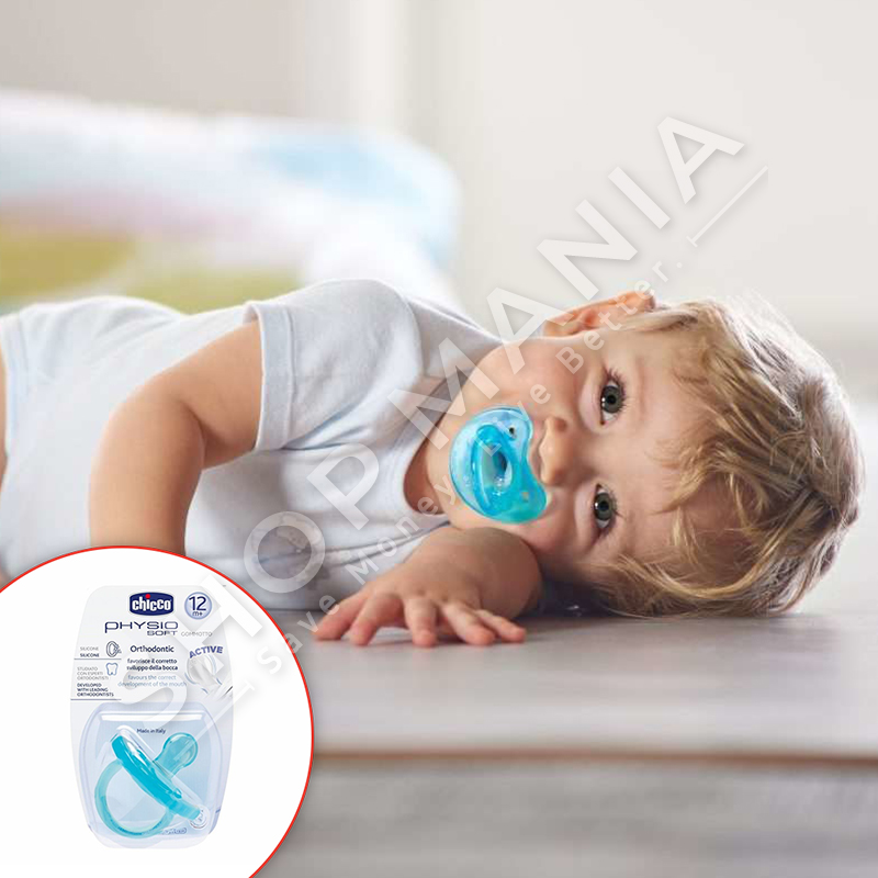 CHICCO - BIBERON FALLCO SILIKONI "PHYSIO SOFT" - 1 COPE, +12 MUAJ