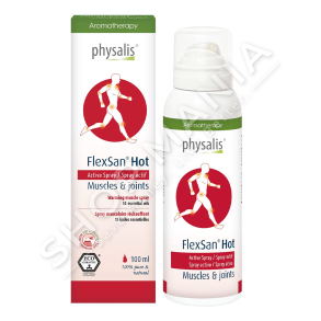 PHYSALIS - SPRAY PER NXEHJEN E MUSKUJVE ME 15 VAJRA ESENCIALE 100ML "FLEXSAN HOT MUSCLES & JOINTS"