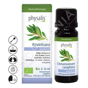 PHYSALIS - VAJ RAVINTSARA PER FORCIMIN E SISTEMIT IMUNITAR; ZBUTJEN E RRUGEVE TE FRYMEMARRJES 10ML "RAVINTSARA CINNAMOMUM CAMPHORA"