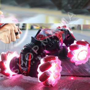 MAKINE PER FEMIJE ME TELEKOMANDE & BATERI +6 VJEC "GESTURE TWIST STUNT CARD WITH LIGHTING MUSIC"