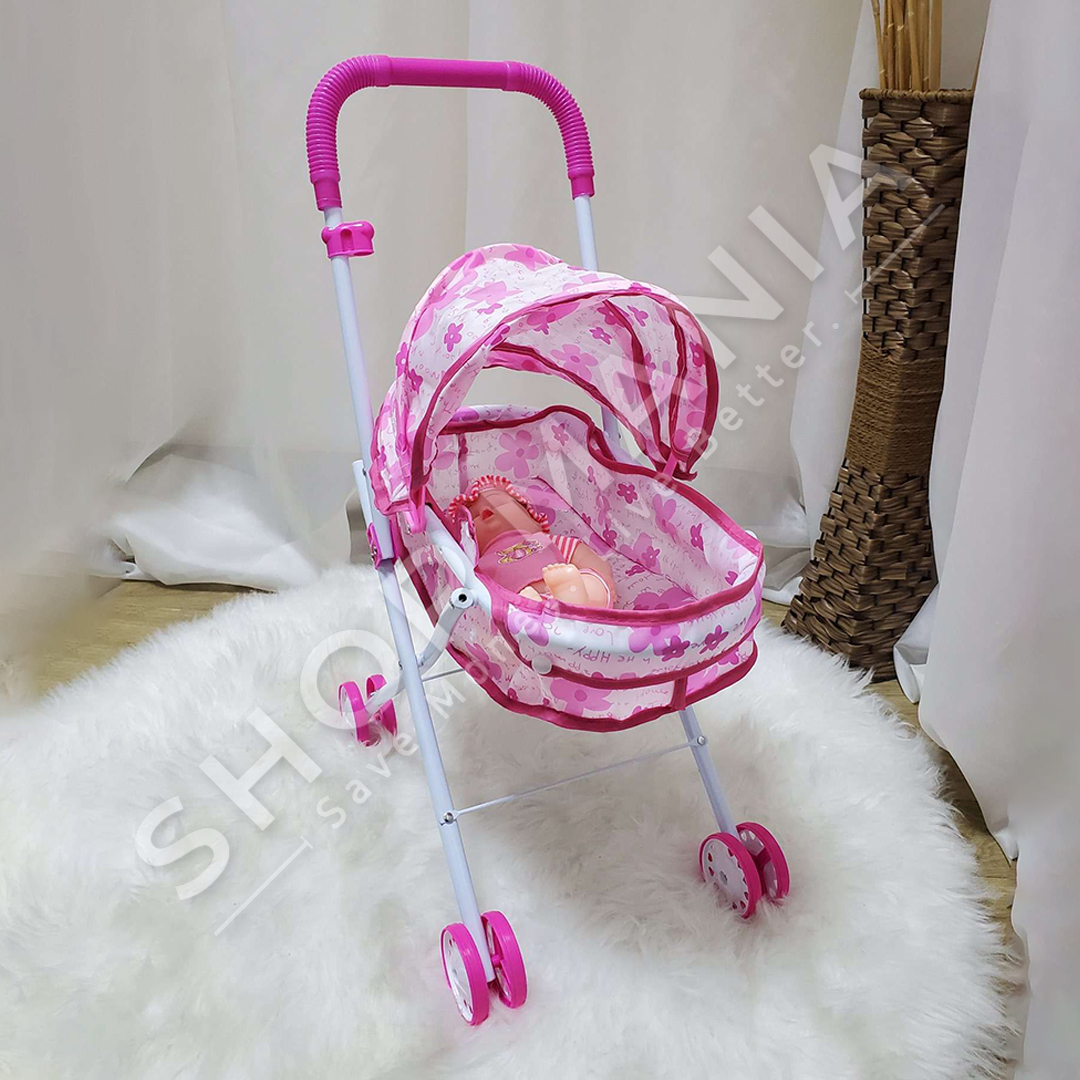 KARROCE LODER ME KUKULL PER FEMIJE +3VJEC "BABY GARRIAGE WITH DOLL"