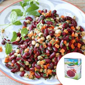 VALFRUTTA - FASULE TE KUQE "RED KIDNEY" - 380G