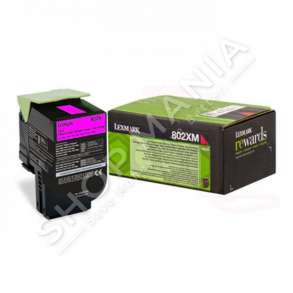 LEXMARK -  ORIGJINALE TONER NGJYRË MAGENTA 80C2XM0 802XM RRETH 4000 FAQE I RIPËRDORSHËM
