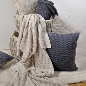 DOWN TOWN HOME - BATANIJE 100% PAMBUK "CHEVRON" - 125X170CM