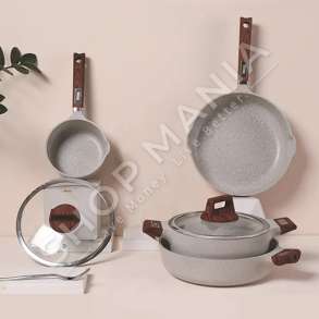 DSP - SET KUZHINE ME VESHJE GURI ME 2 TIGANE & 2 TENXHERE - CA005-S02