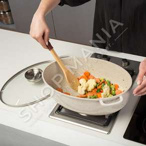 NAVA - TAVE MULTIFUNKSIONALE ME KAPAK DHE VESHJE QERAMIKE "TERRESTRIAL" - 12.8X38X25CM