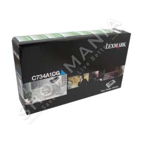 LEXMARK -  ORIGJINALE TONER NGJYRË E KALTËR C734A1CG RRETH 6000 FAQE I RIPËRDORSHËM