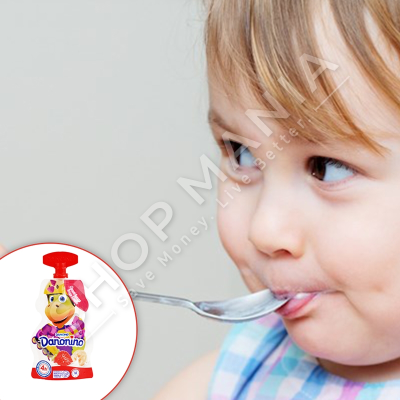 DANONE/DANONINO - KOS I LENGSHEM ME BANANE & LULESHTRYDHE - 70G