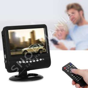 TELEVIZOR PORTATIV 7.5'' TFT LCD HD "PORTABLE TV 7.5'' MINI TFT LCD HD ULTRA SLIM COLOR FULL ANALOGUE CAR MOBILE TV"