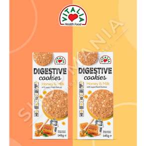 VITALIA - BISKOTA ME QUMESHT, MJALTE & FARA QUINOA "SUPER COOKIES" - 180G