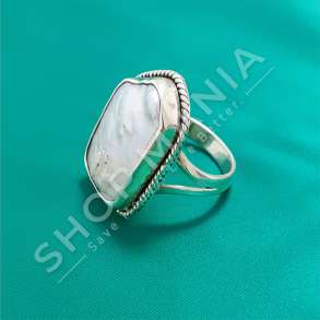 UNAZE ARGJEND ME GUR ZIRKON "PERLE - E BARDHE"