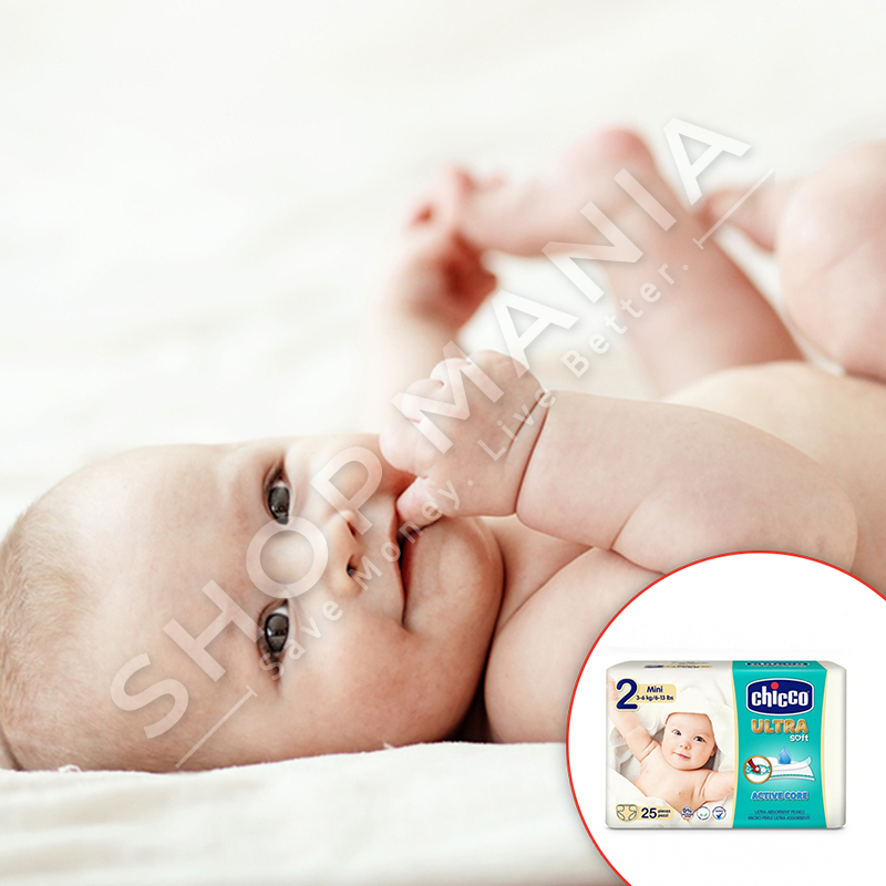 CHICCO - PELENA "ULTRA SOFT - MINI NR.2" -3-6KG, 25 COPE