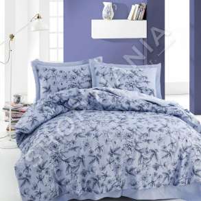 MARIE CLAIRE PARIS - SET CARCAF ZARF TEK "CLELIA BLUE" - 160X220CM