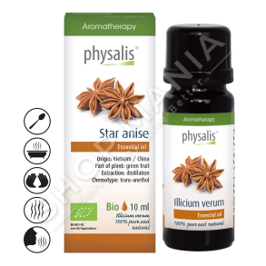 PHYSALIS - VAJ QE NDIHMON NE TRETJE & QETESIMIN E FRYRJES SE BARKUT 10ML "STAR ANISE ILLICIUM VERUM"