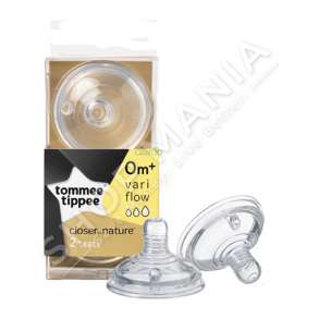 TOMMEE TIPPEE -  BIBERON SILIKONI "CLOSER TO NATURE" -  2 COPE, +0 MUAJ