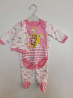 SET PER FEMIJE 0-6 MUAJSH (BODY, TUTA, KAPUC) - LVPF-001