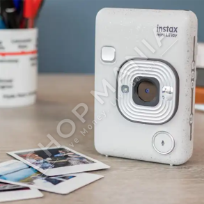 FUJIFILM - KAMER INSTAX "CAMERA INSTAX MINI LIPLAY HYBRID INSTANT STONE WHITE HM1" - 4547410413182