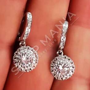 VATHE ARGJENDI RRETHORE ME GUR TE VEGJEL ZIRKONI