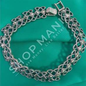 BYZYLK ARGJEND ME GUR ZIRKON "ROMB - GRI"